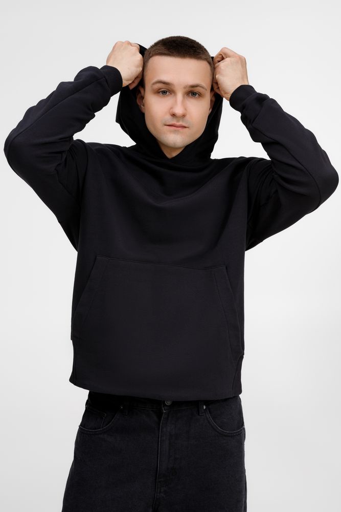 Худи оверсайз унисекс Kosmos, черное