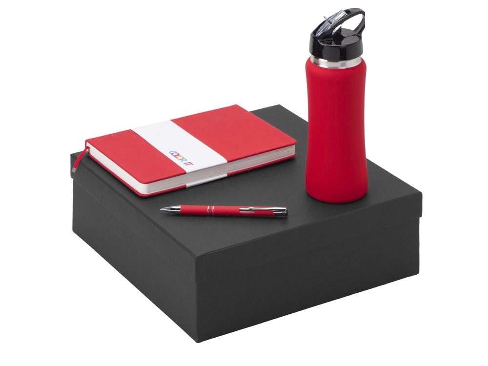 Подарочный набор Color it с блокнотом, металлической ручкой и бутылкой