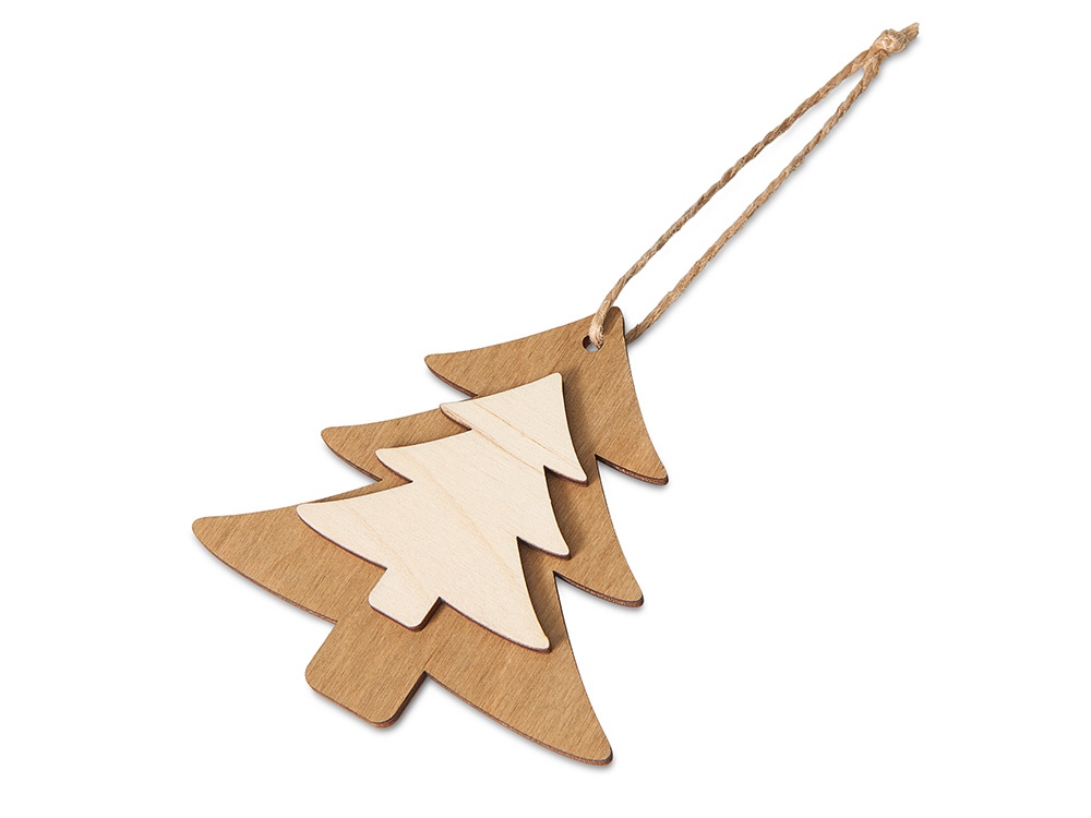 Деревянная подвеска на елку Firtree