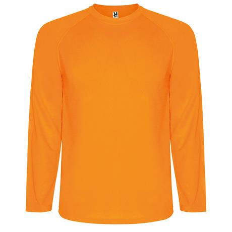 Спортивная футболка MONTECARLO L/S мужская, ФЛУОРЕСЦЕНТНЫЙ ОРАНЖЕВЫЙ