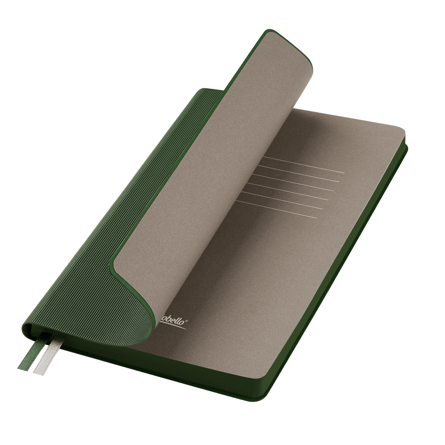 Ежедневник Rain недатированный, зеленый