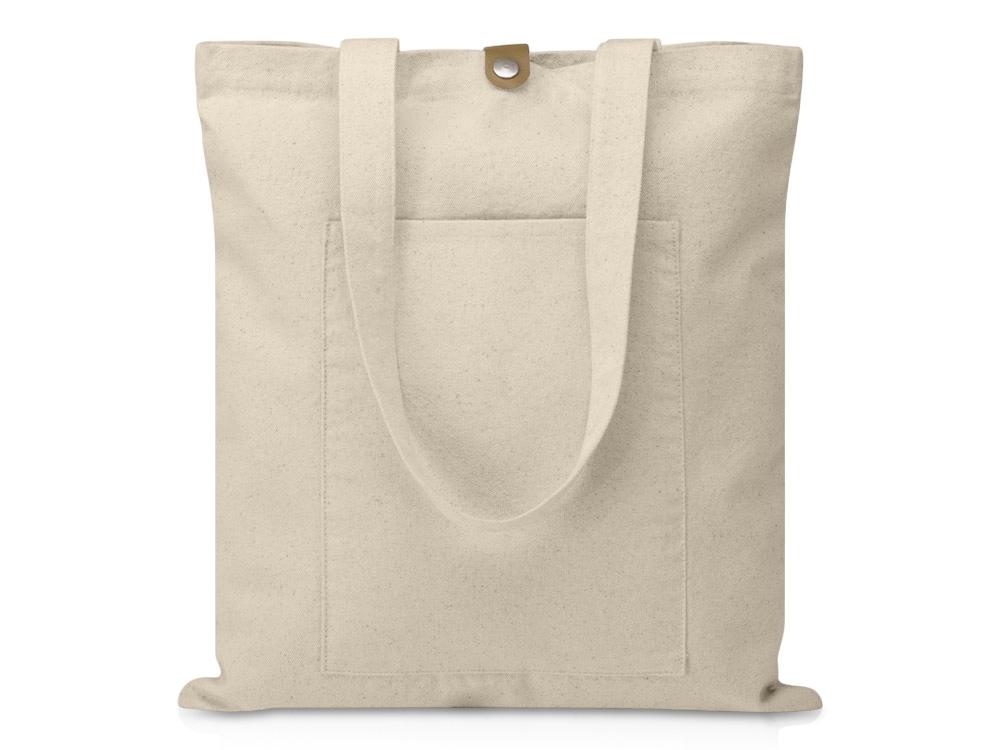 Cумка Clip из хлопка 340 г/м2 с застежкой из экокожи