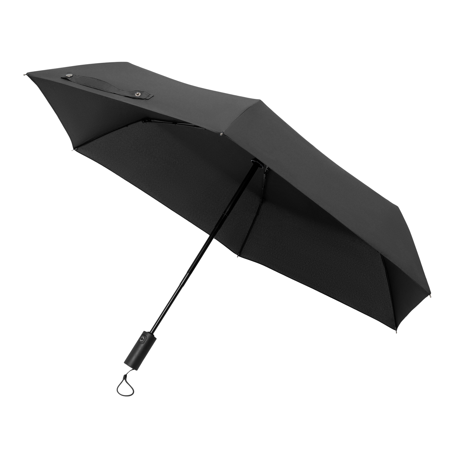Зонт складной Filton, черный (с функцией Safety System)