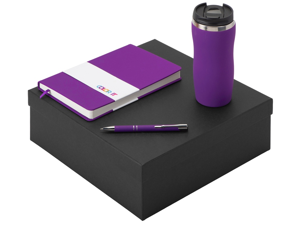 Подарочный набор Color it с блокнотом, металлической ручкой и термокружкой