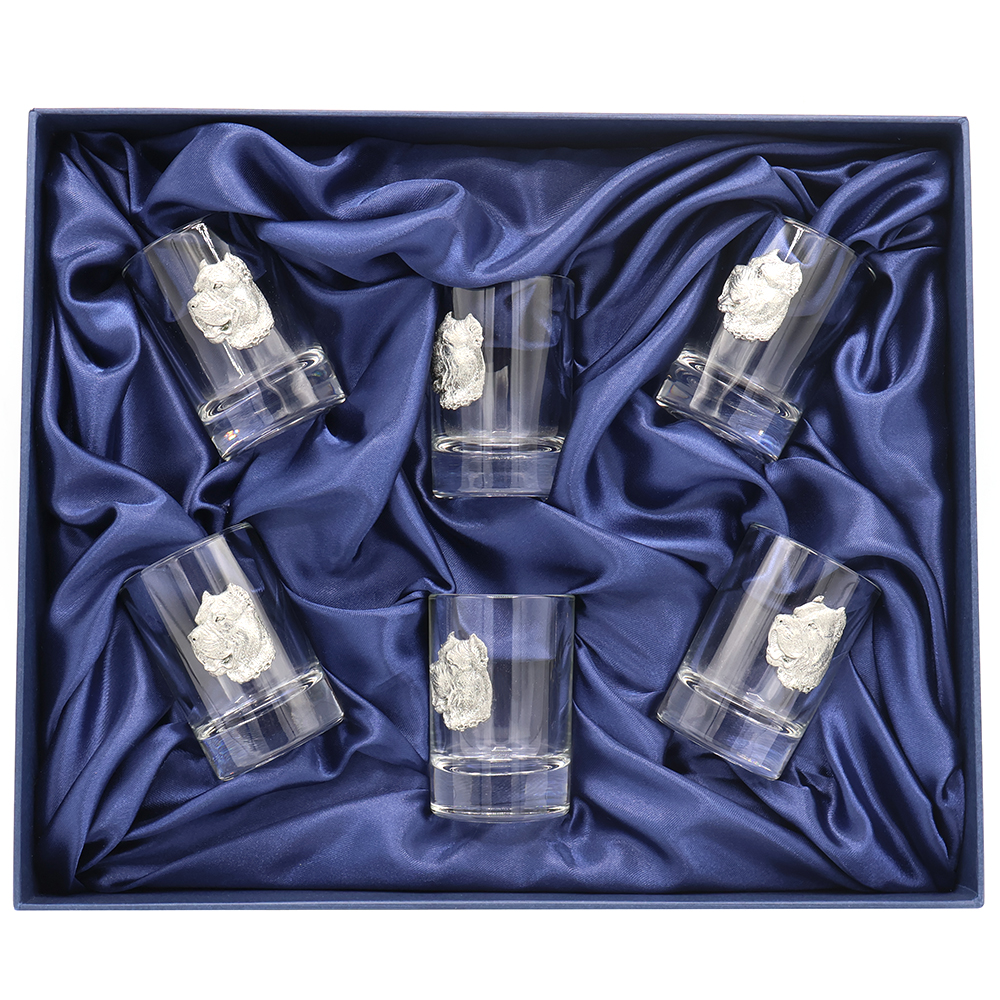 Новогодний набор стопок для водки "Друг человека" 6176