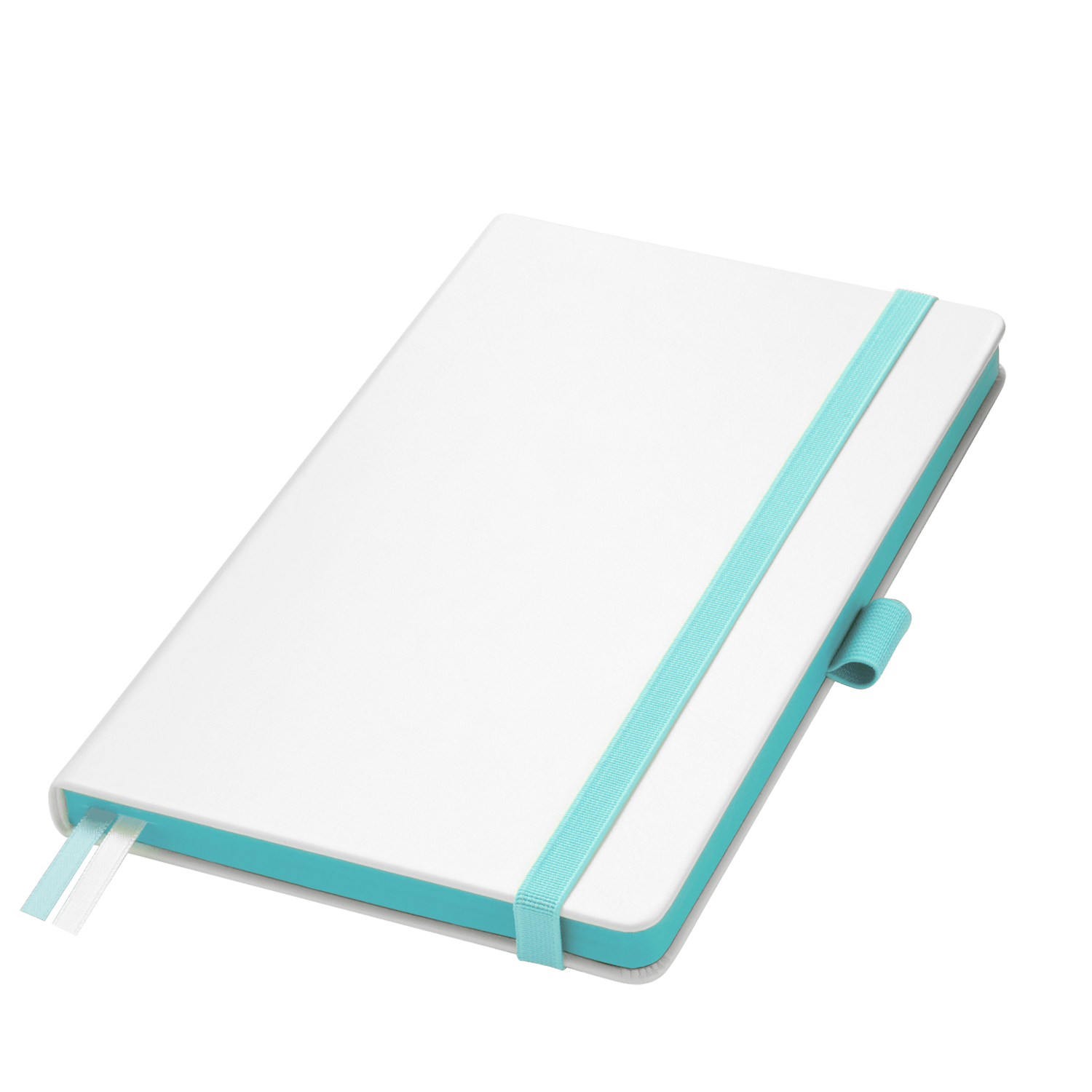 Ежедневник Arctic недатированный, белый/бирюзовый