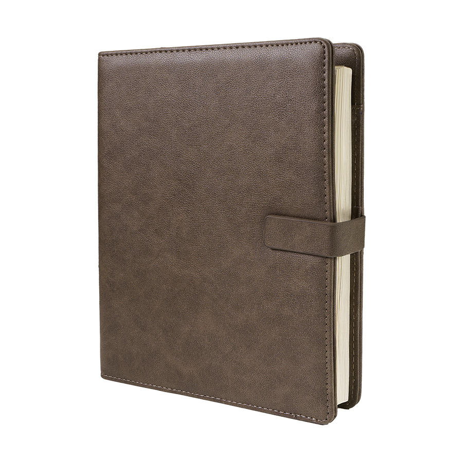 Ежедневник недатированный Coach, B5, коричневый, кремовый блок, подарочная коробка