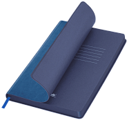 Ежедневник River side недатированный, лазурный/синий  (без упаковки, без стикера)