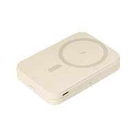 Внешний аккумулятор Юнион PD (Union PD) 10000mAh с функцией беспроводной зарядки 15W, бежевый