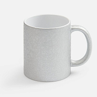 Кружка для сублимационной печати Sagredo, серебристая