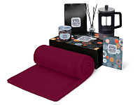 Подарочный набор Re:y. Vive с пледом, френч-прессом и кофе