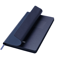 Ежедневник Латте софт-тач (Latte soft touch) недатированный, синий