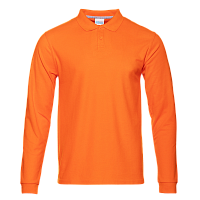 Рубашка поло унисекс STAN длинный рукав хлопок 185, 104LS