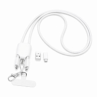 Кабель - ланьярд МультиЛинк 66 Вт, белый