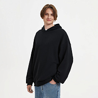 Худи оверсайз унисекс Фьюжн (Fusion), черный