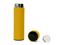 Термос FAMILY MARK LED, индикатор, soft touch