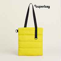 Шоппер Superbag Bubble, с кнопкой (желтый с черным)