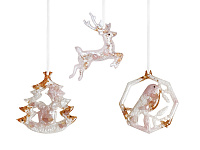 Набор елочных игрушек: Снегирь, Олень, Ель