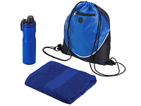 Спортивный набор со стальной бутылкой и полотенцем Advanced