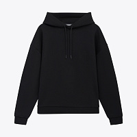 Худи релакс унисекс Баланс (Balance), с начесом, черный