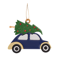 Ёлочная игрушка Машинка (синий)