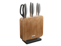 Набор из 5 кухонных ножей, ножниц и блока для ножей VERA