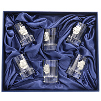 Новогодний набор стопок для водки "Друг человека" 6176