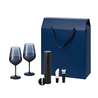 Подарочный набор Сафир (Sapphire), Сакраменто (Sacramento) (2 бокала + набор для вина)