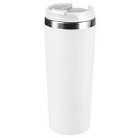Термокружка KOMO PUDRA 420мл. Белая с белой крышкой