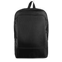 Расширяющийся  рюкзак "Slim" из водостойкого материала, чёрный, 45х30х6 см, ткань верха: 100% полиэстер 1680 D